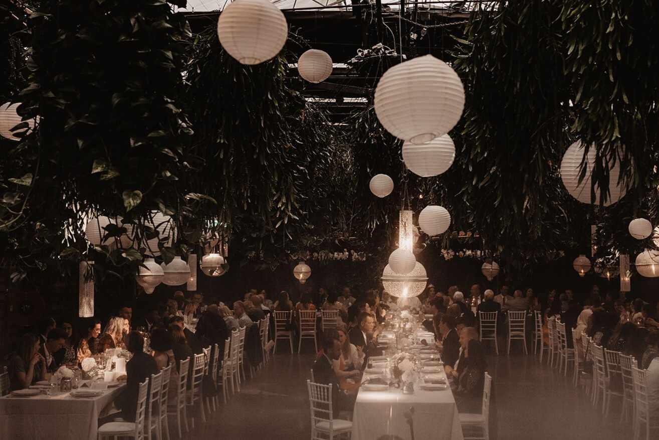 Botanische tuin bruiloft