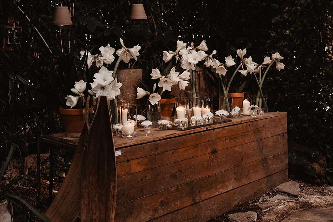 Botanische tuin bruiloft