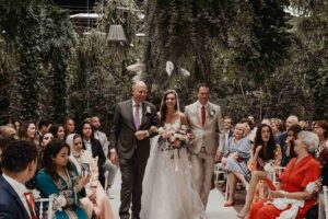 Botanische tuin bruiloft