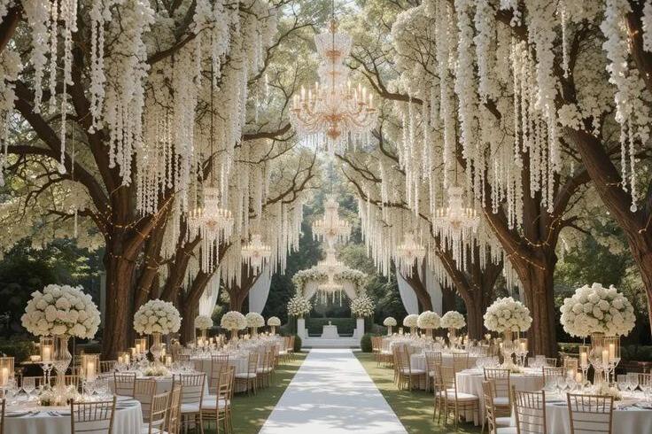 Botanische tuin bruiloft