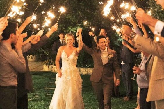 Botanische tuin bruiloft