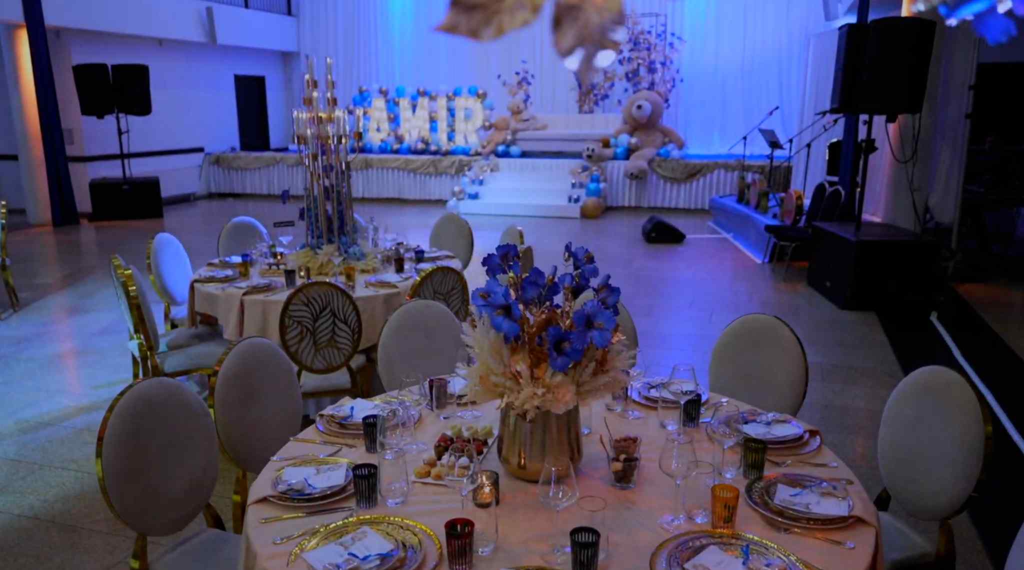 Koningsblauw Gender Reveal party